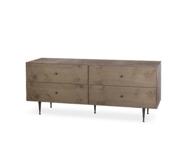 Matilda Dresser - 4 Drawer / Silver